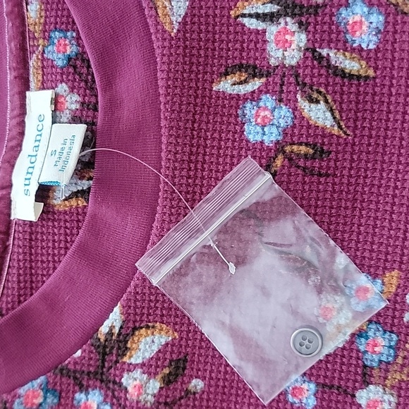 New Sundance Willowherb Thermal Knit Tee in Raspberry - Picture 2 of 14